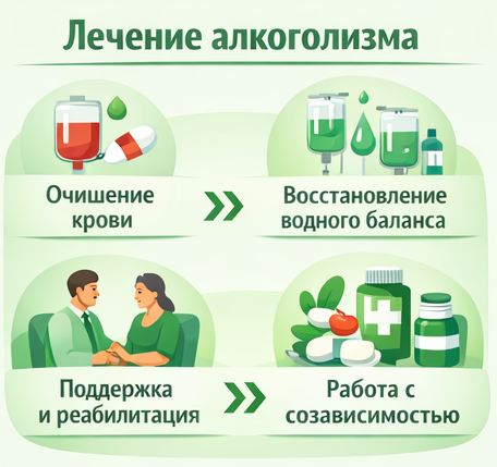 лечение алкоголизма в Благовещенске Башкортостан этапы